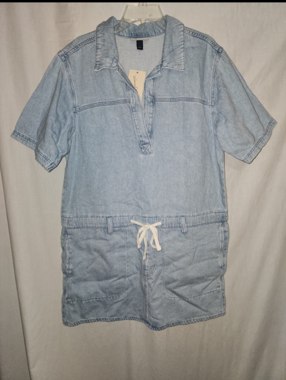 Universal thread womens size large light wash denim dress